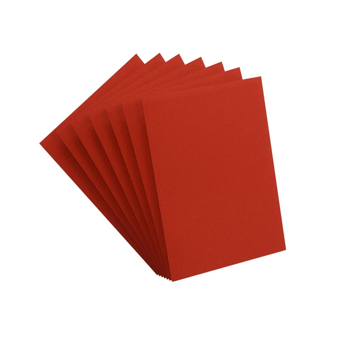 Gamegenic_GGS10027_2 Matte PRIME Sleeves Red - Gamegenic