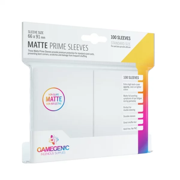 Matte PRIME Sleeves White - Gamegenic