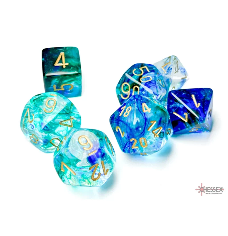 Nebula Oceanic/gold Luminary Polyhedral