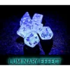 Borealis Icicle/light blue Luminary Polyhedral (7)