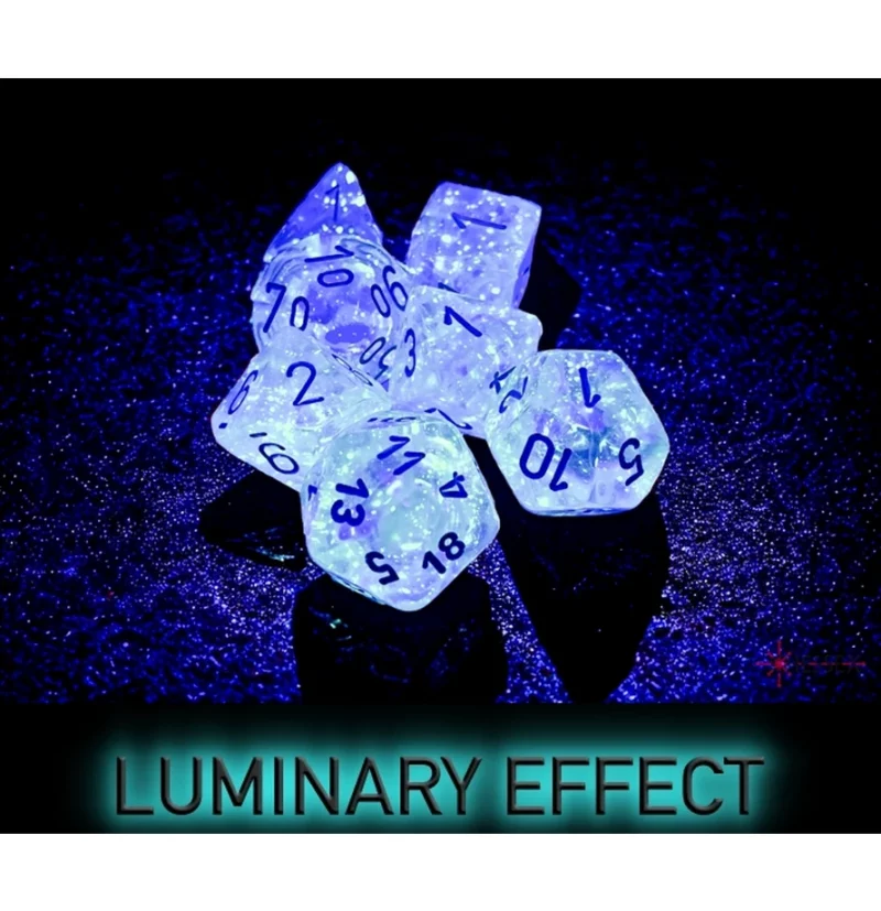 Borealis Icicle/light blue Luminary Polyhedral (7)