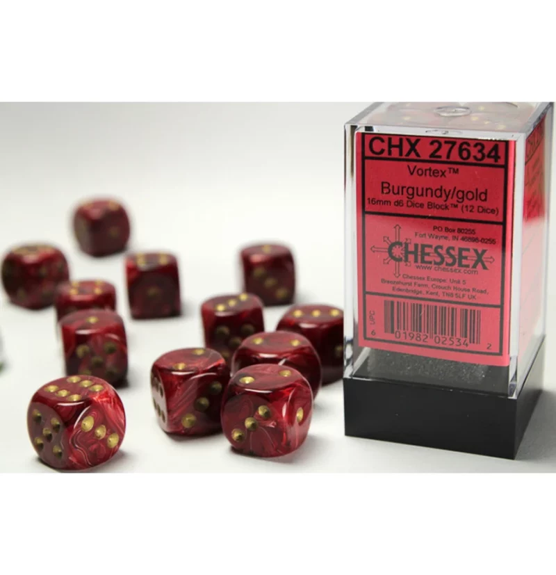 Vortex Burgundy/gold 16mm d6