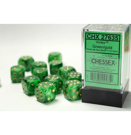 Vortex Green/gold 16mm d6 (12)