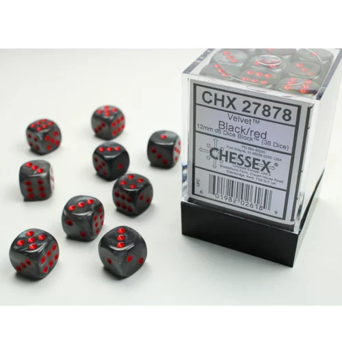 Velvet Black/red 12mm d6