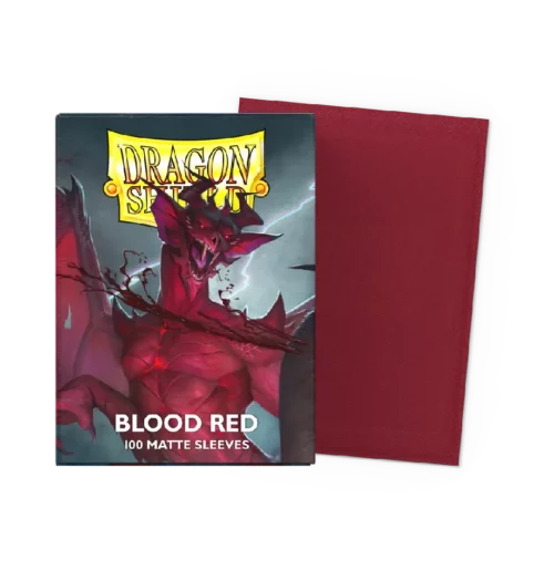 Blood Red - Matte Sleeves Dragon Shield Blood Red Matte Sleeves