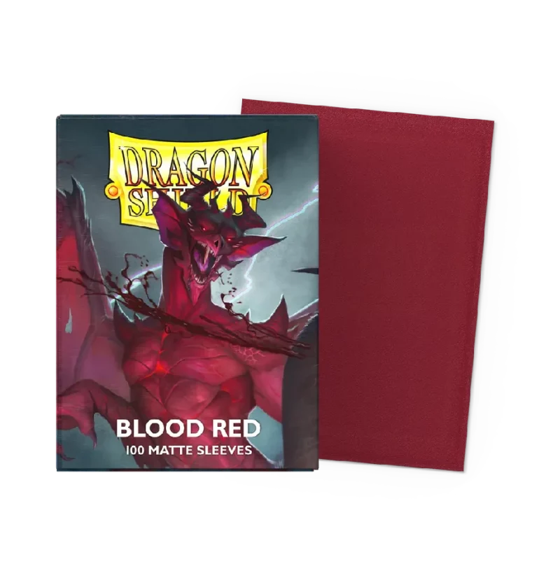 Blood Red - Matte Sleeves Dragon Shield Blood Red Matte Sleeves