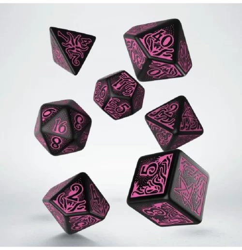 Cthulhu Black & Magenta Dice Set Cthulhu Black & Magenta Dice Set