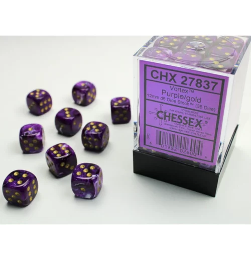 Vortex Purple/gold 12mm d6