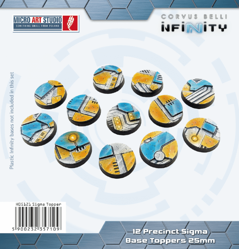 Precinct Sigma Base Topper Round 25mm (12)