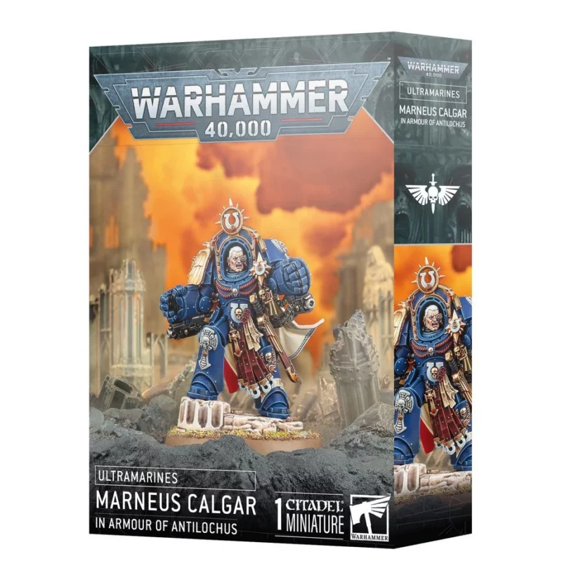 Marneus Calgar in Armour of Antilochus box cover Marneus Calgar in Armour of Antilochus box cover