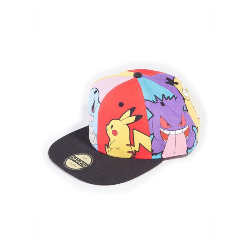 x_sb844820pok_a.jpg Pokemon Snapback Cap - Multi Pop Art
