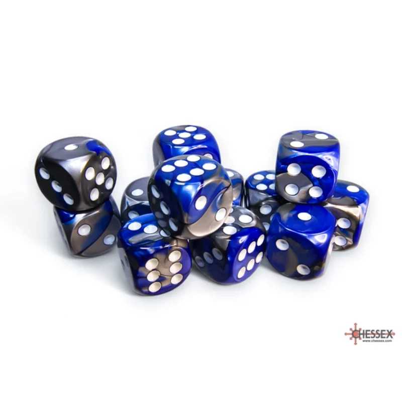 Gemini Blue-Steel/white 16mm d6 Gemini Blue-Steel/white 16mm d6