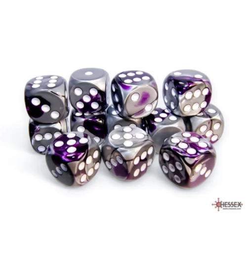Gemini Purple-Steel/white 16mm d6 (12)