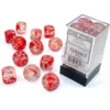 27754-3 Nebula Red/silver Luminary 16mm d6 (12)