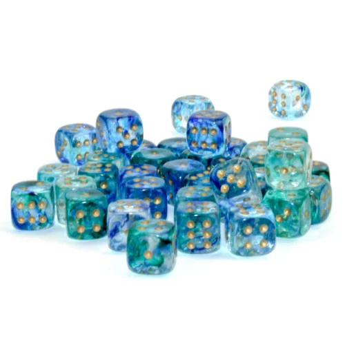 Nebula Oceanic/gold Luminary 12mm d6