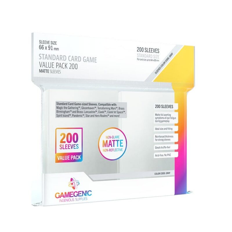 Matte Prime Sleeves Value Pack 200