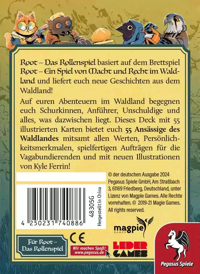 Root – Das Rollenspiel: Waldlanddeck Back