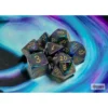 Chessex Lustrous Shadow/gold Polyhedral (7)