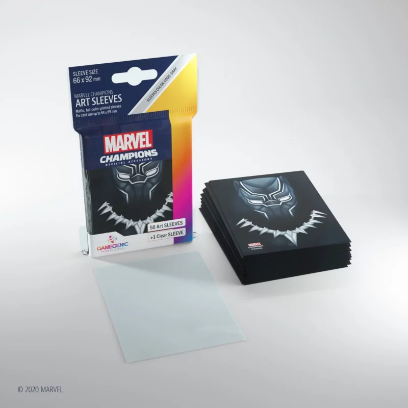 Marvel Champions Art Sleeves - Black Panther (50 + 1) Marvel Champions Art Sleeves - Black Panther (50 + 1)