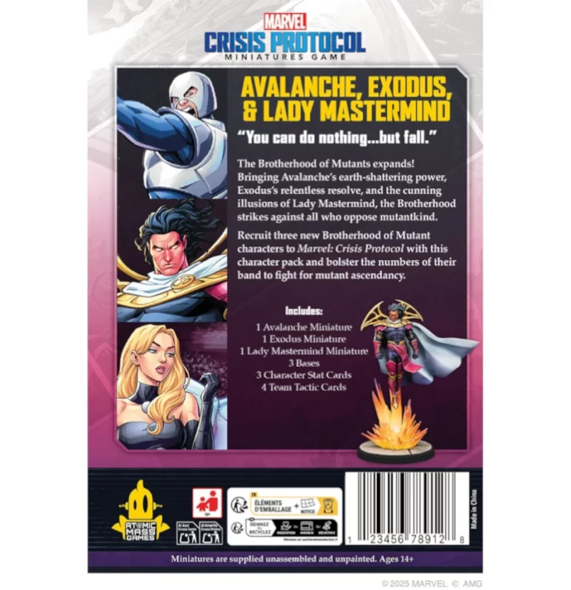 Avalanche & Exodus & Lady Mastermind Character Pack