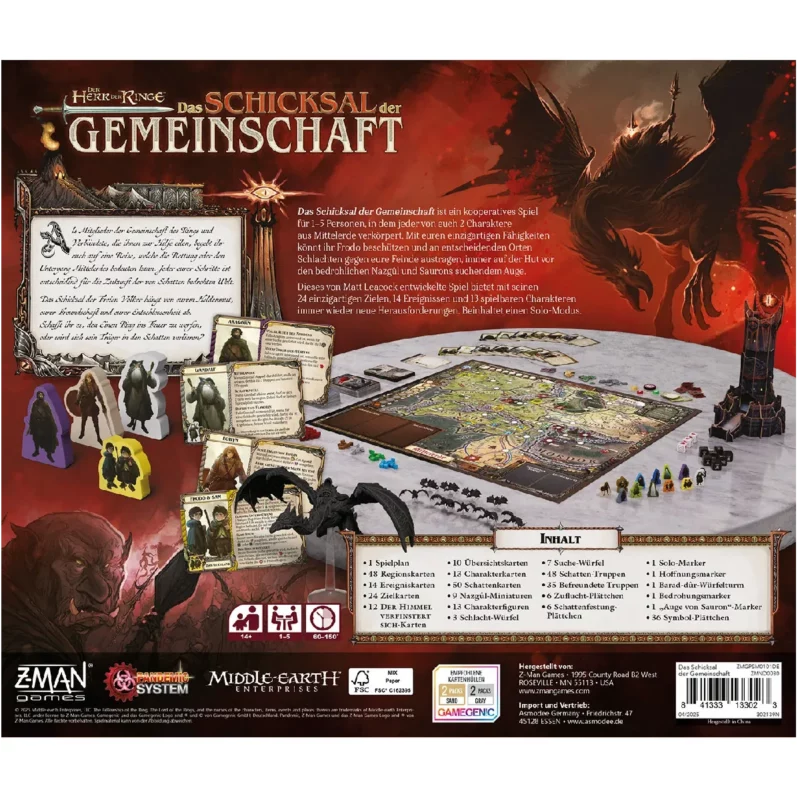 Das Schicksal der Gemeinschaft back Das Schicksal der Gemeinschaft back of the box