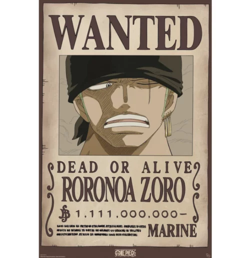Zoro Wanted Poster