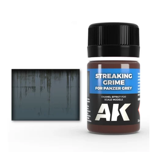 AK Streaking Grime for Panzer Grey-1 AK Streaking Grime for Panzer Grey