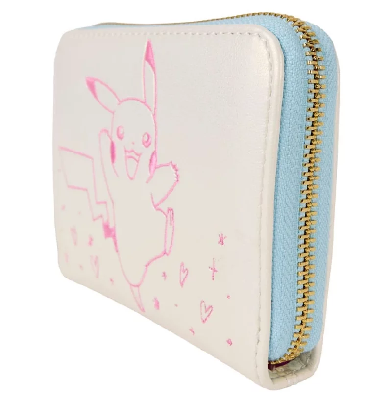 Iridescent Zip Around Geldbeutel Pikachu