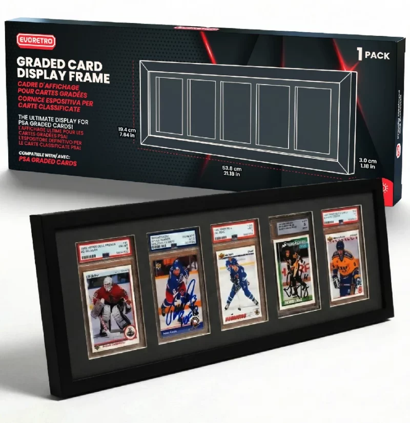Evoretro Displayrahmen für 5 PSA Graded Cards