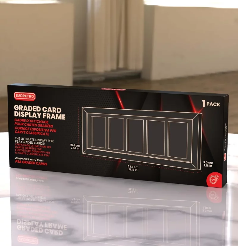 Evoretro Displayrahmen für 5 PSA Graded Cards