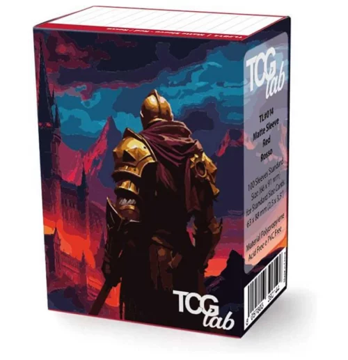 TcgLab Matte Ultra Clear Sleeves Rosso