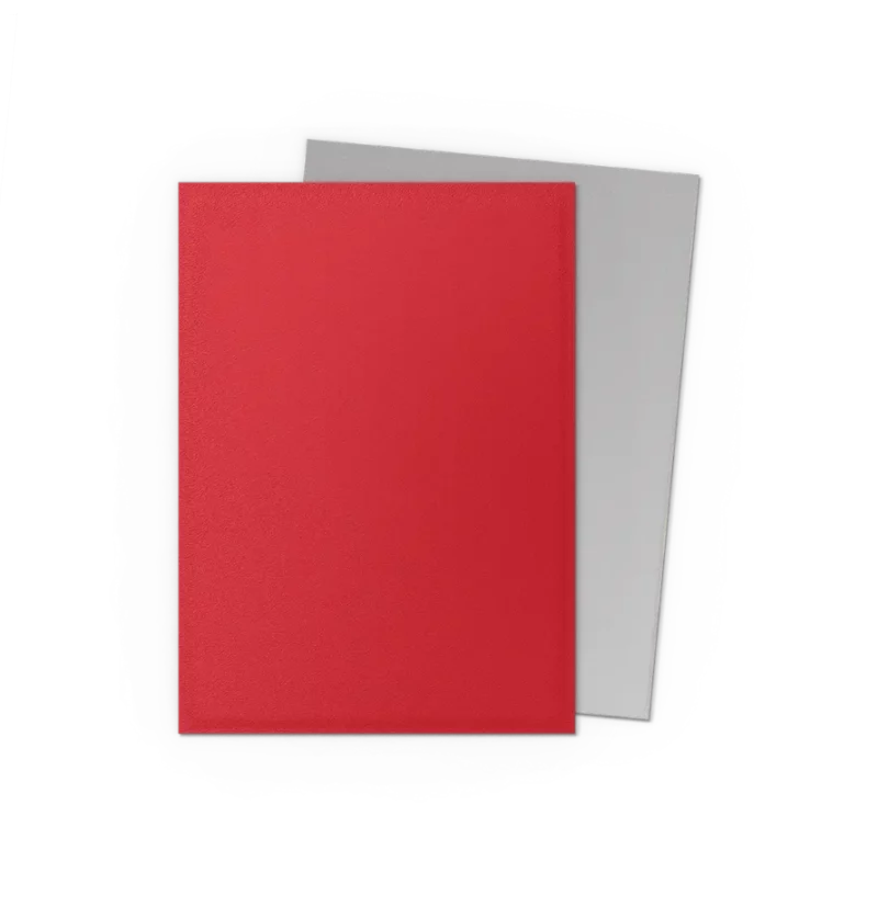 Dragon Shield Crimson & Silver Matte Dual Sleeves