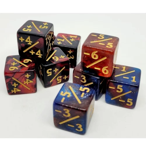 Mix Powder D6 Counter Dice +/- Mix Powder D6 Counter Dice +/-