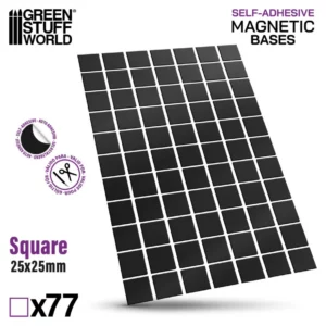 Green Stuff World Vorgeschnittene Magnetfolie - Quadrate