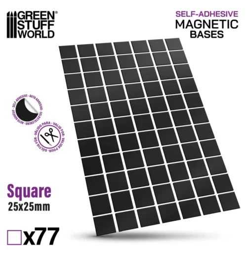 Green Stuff World Vorgeschnittene Magnetfolie - Quadrate