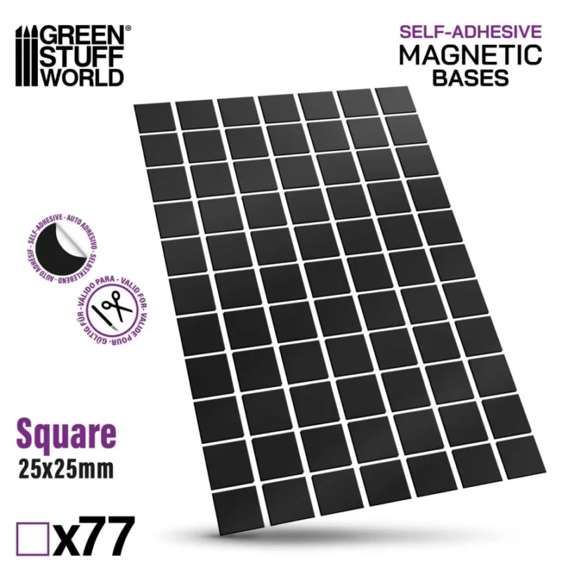 Green Stuff World Vorgeschnittene Magnetfolie - Quadrate