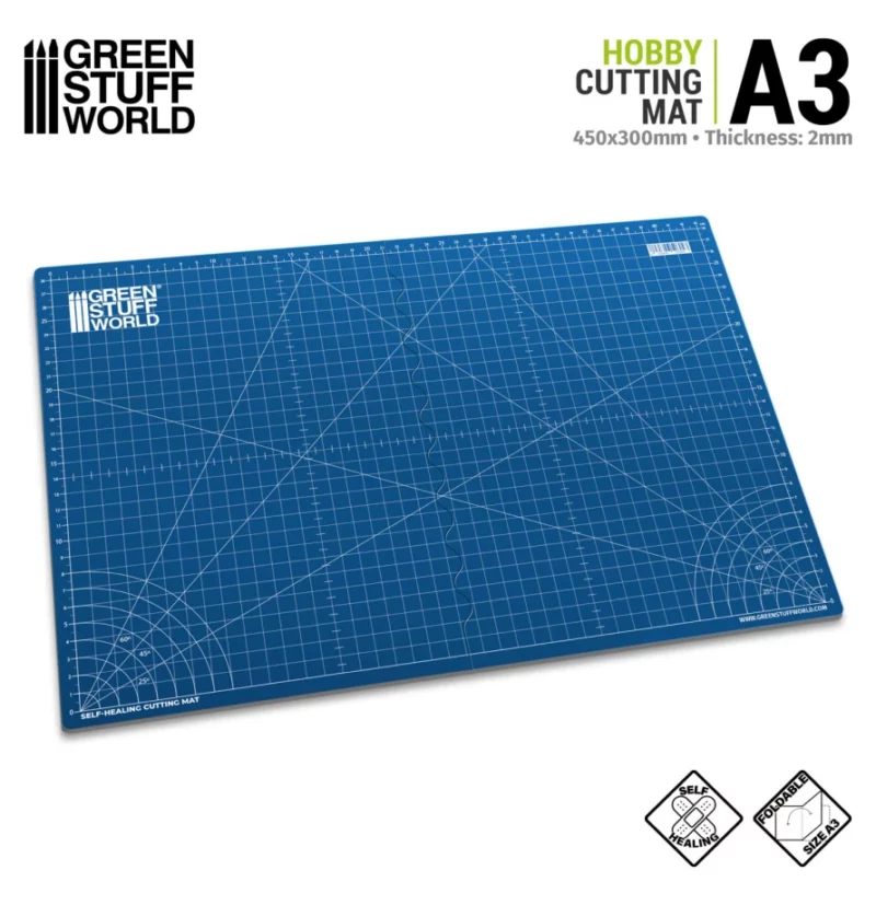 Green Stuff World Schneidmatte A3 - Blau