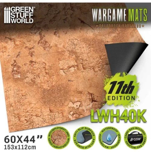 Green Stuff World Wargame Mat 44x60 - Dreadrock Badlands