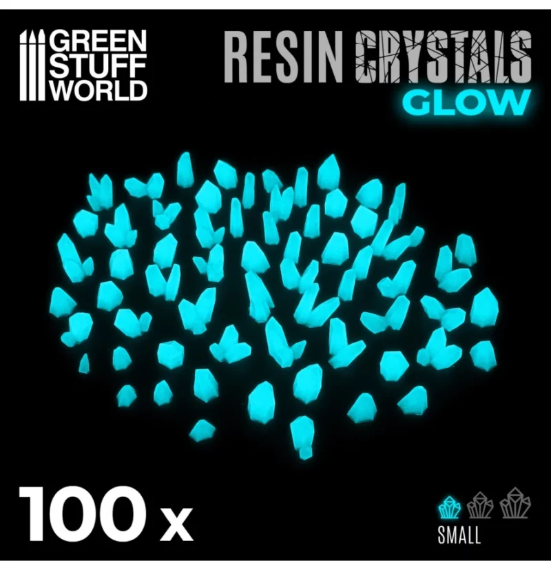 Green Stuff World glow in the dark Crystals (S) - Turquise