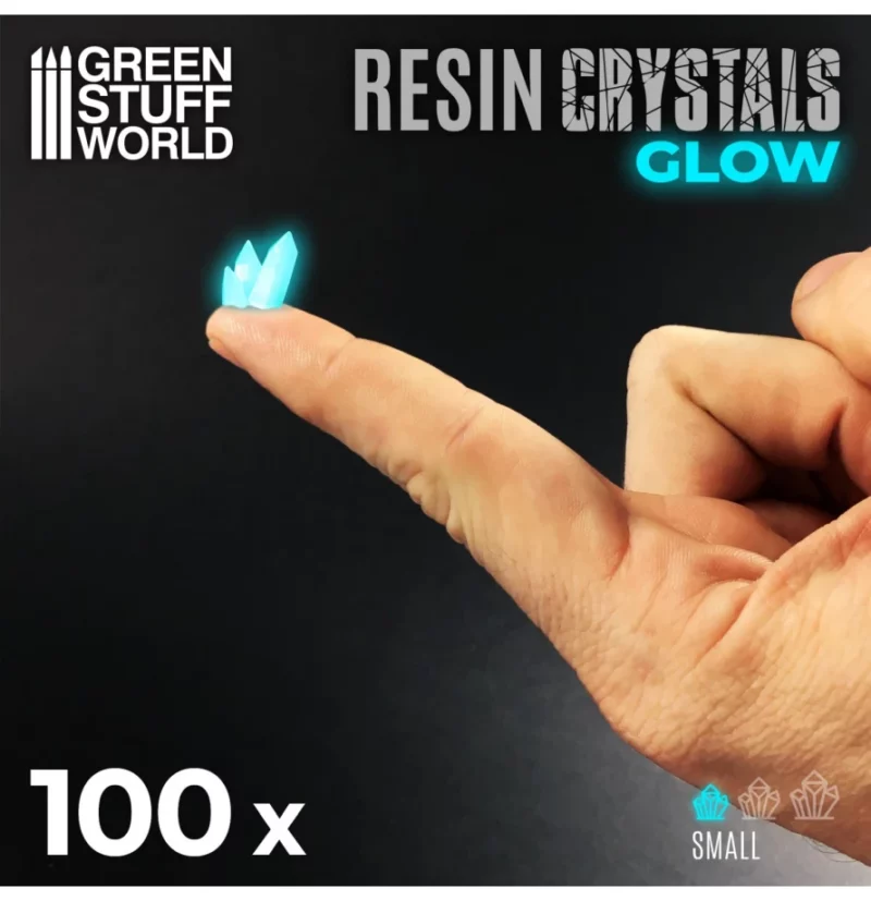 Green Stuff World glow in the dark Crystals (S) - Turquise