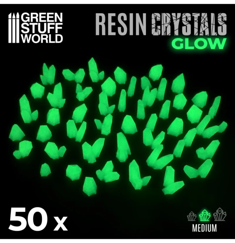 Green Stuff World glow in the dark Crystals (M) - Yellow Green