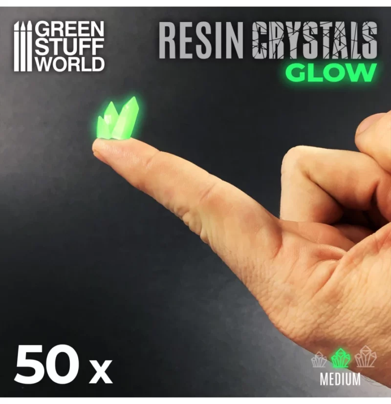 Green Stuff World glow in the dark Crystals (M) - Yellow Green