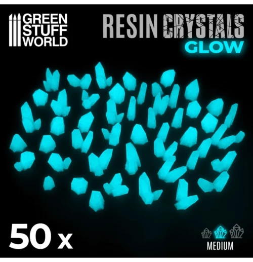 Green Stuff World glow in the dark Crystals (M) - Turquise