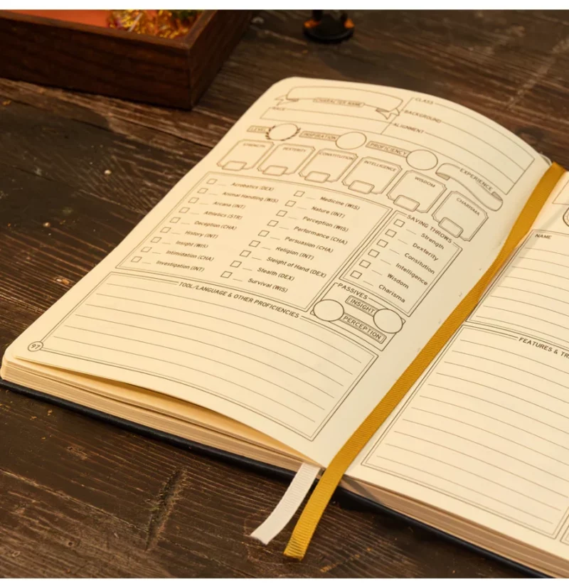 8720726467506-2 GlassStaff DnD 5e Player Journal - Blue