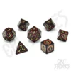 CritStones Volcanic Valor Metal RPG Dice Set