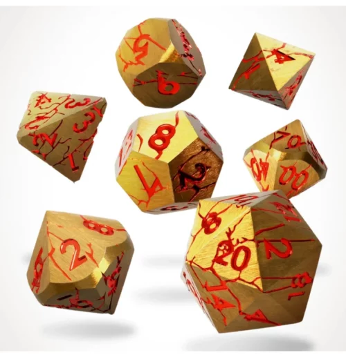 CritStones Rage Within Metal RPG Dice Set