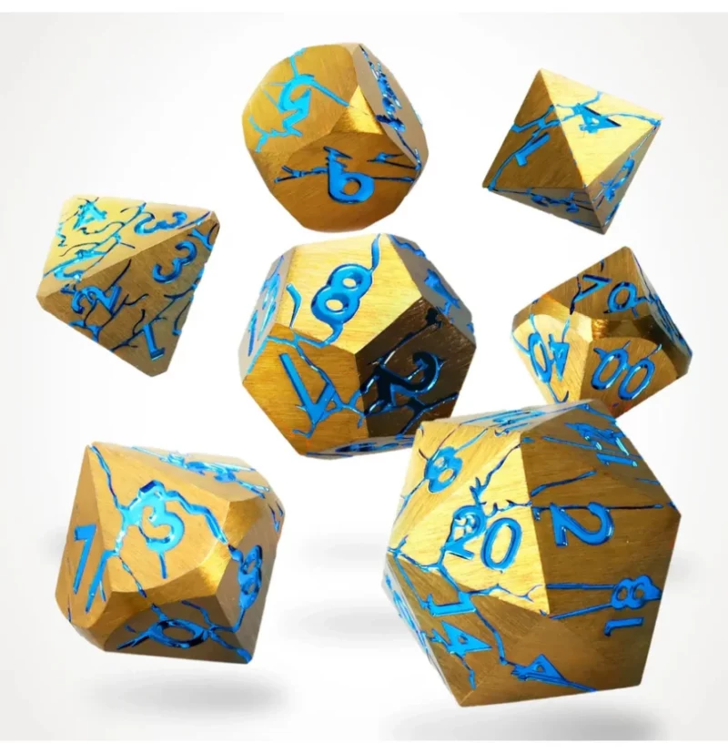 8721117600496-1 CritStones Sundered Spells Metal RPG Dice Set