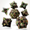 8721117601912-1 CritStones Elfan Woods Metal RPG Dice Set