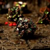 8721117601912-3 CritStones Elfan Woods Metal RPG Dice Set