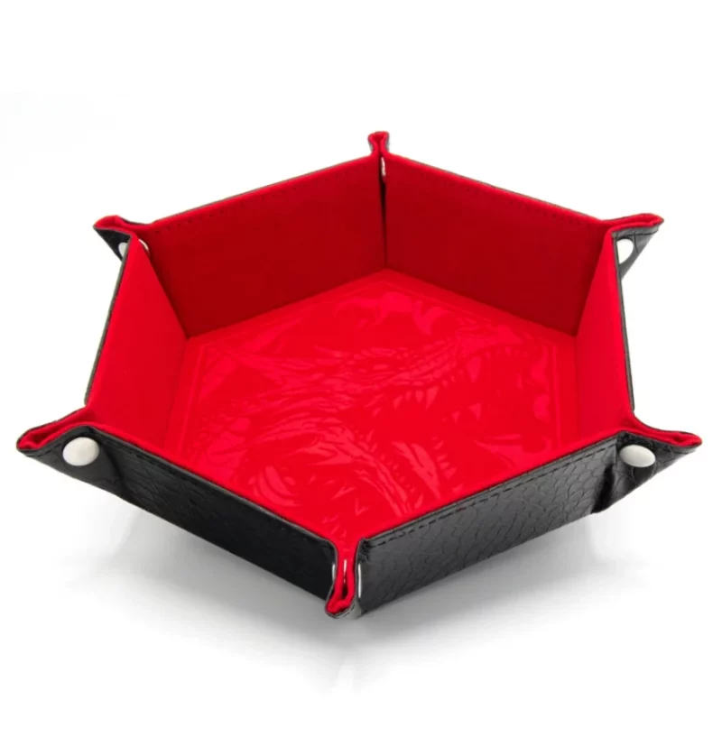 8721117602032-1 CritStones Foldable Dice Tray - Red